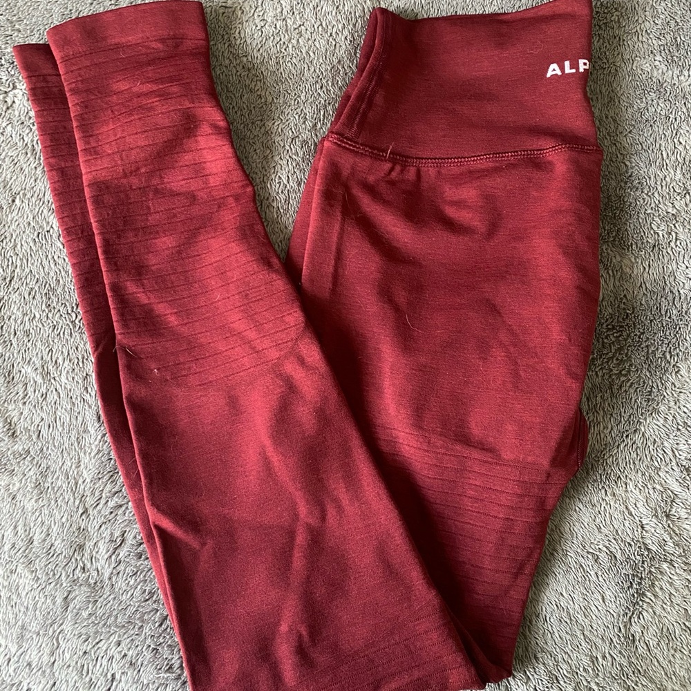Alphalete Burgundy Revival leggings